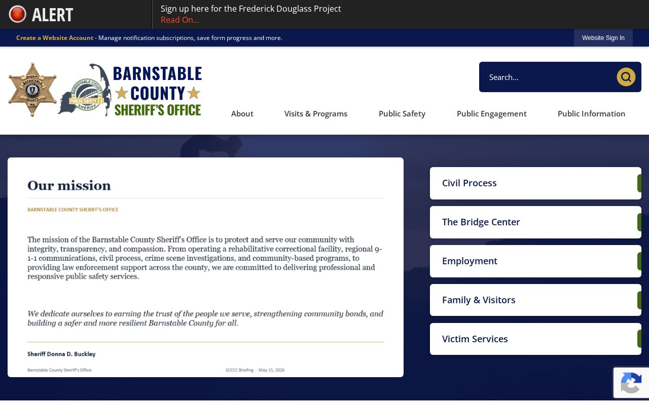 Official Barnstable navigation with no Nantucket County 72-hour release roster